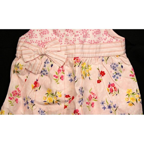 NEW 2007 Gymboree Love is in The Air Pink Floral Tank Top Blouse Bow Stripe sz 6 - Picture 3 of 7